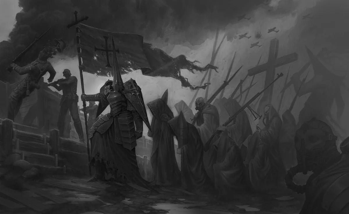 Trench Crusade — artwork officiel, procession